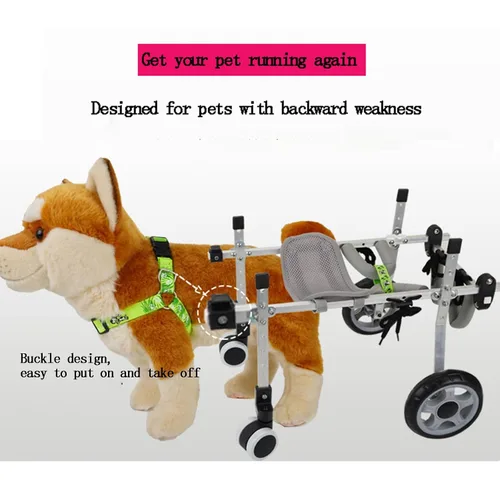 Miniatura 5 de Dogs Carts with Wheels, Light Weight,Adjustable Dog Wheelchair Mobility Aid ，Leg Brace & Hip Support ，for Back Legs Mobility Support(XS)