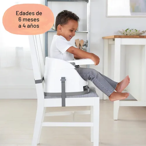 Miniatura 7 de Ingenuity Asiento con base para bebé 2 en 1 con bandeja auto-guardable para alimentación y piso - Pizarra