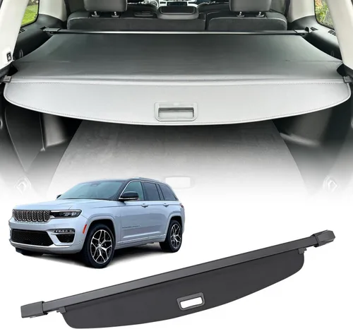 Funda de carga retráctil para maletero para Jeep Grand Cherokee 2022-2025 (2 filas; WL) - Sombra de seguridad antirrobo para privacidad, accesorios