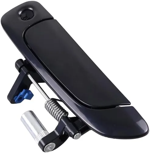 Manija Exterior de Puerta Delantera y Trasera Negra Sin Pintar Compatible con Honda Civic 2001 2002 2003 2004 2005 (Delantera Izquierda)