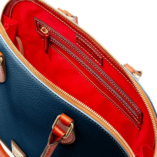 Miniatura 3 de Dooney & Bourke - Bolsa de cuero texturizado y zíper, funciona como bolsa de mano, monedero, bandolera