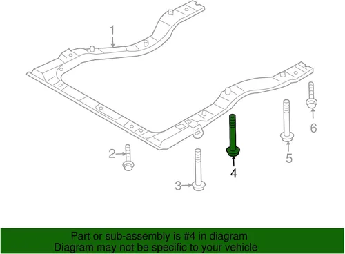 Miniatura 2 de Subaru 2002-06 Impreza Forester Baja Legacy Brida Pernos OEM 99090FE000