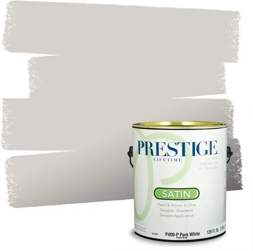 Miniatura 20 de PRESTIGE Paints - Pintura interior e imprimación en uno, 1 galón, cáscara de huevo, pimienta envejecida