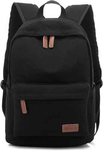 Miniatura 11 de kayond Bolsa de lona ligera para portátil de estilo casual, mochilas de viaje duraderas, mochila para hombres y mujeres, mochila de moda para Gris