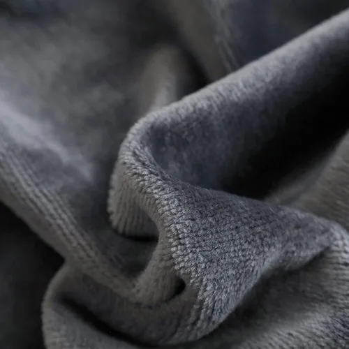 Miniatura 3 de SOCHOW Manta de franela de forro polar, para todas las estaciones, ligera, súper suave y acogedora para cama o sofá, gris, 50 x 60 pulgadas