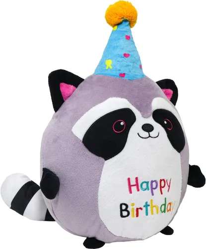 Miniatura 10 de Muñeca de peluche de vaca de 10 pulgadas, lindo animal de peluche de cumpleaños, suave almohada de peluche de vaca con sombrero de unicornio Kawaii