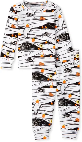 Miniatura 30 de The Children's Place Pijama de Navidad unisex para bebé, algodón Esqueleto