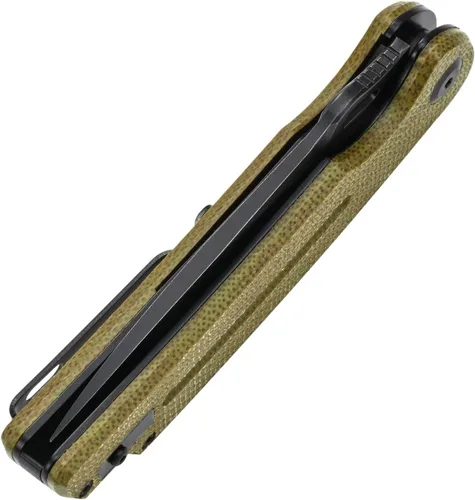 Miniatura 6 de Sitivien ST137 - Cuchillo plegable, hoja de satén D2, mango de micarta, cuchillo de herramienta EDC para senderismo al aire libre, camping, pesca