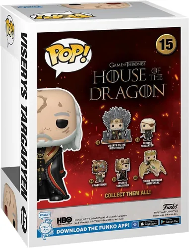 Miniatura 6 de Funko POP! TV: House of The Dragon - Masked King Viserys Targaryen - 1/6 probabilidades para variante de persecución rara - Figura de vinilo