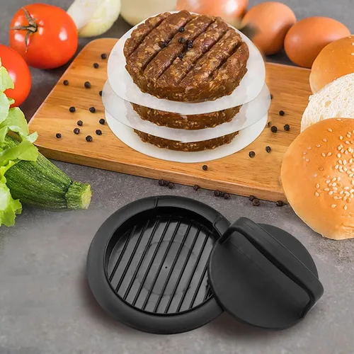 Miniatura 6 de Prensa para Hamburguesas, Prensa de Hamburguesa Redonda Antiadherente, Accesorios para Hamburguesas Rellenas, Prensa para Hamburguesas Aplastadas