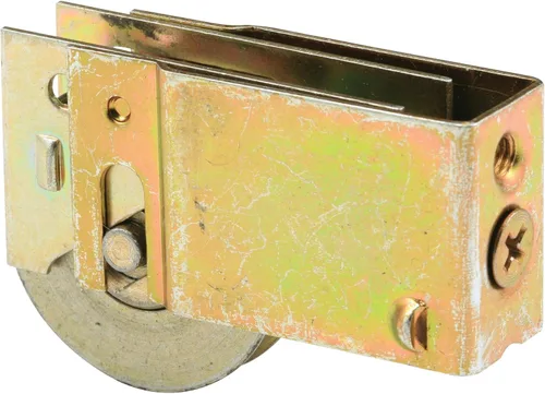 Prime-Line D 1826 Conjunto de rodillo de acero de 1-1/2 pulgadas, rodamiento de bolas, carcasa trasera lisa (paquete individual)