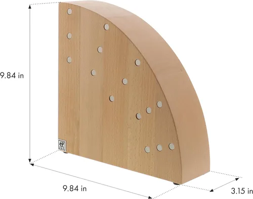 Miniatura 3 de ZWILLING Bloque de cuchillos italiano, 10" x 10" x 16", madera de haya natural