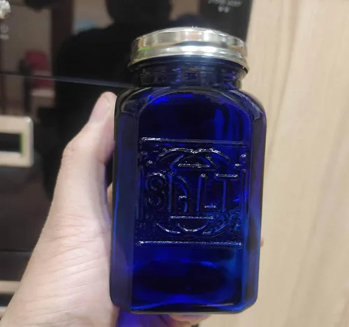 Miniatura 4 de Ritadeshop Saleros y pimenteros de vidrio estilo Depresión (azul cobalto)