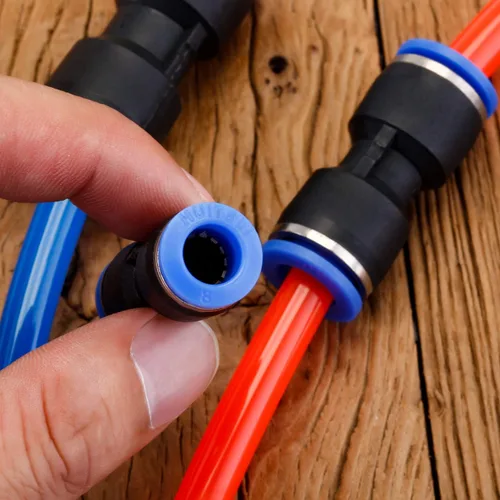 Miniatura 6 de Honoson 40 conectores de empuje rectos, accesorios de empuje para conectar, conectores neumáticos de liberación rápida, accesorios de línea de aire