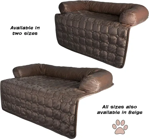 Miniatura 6 de PETMAKER - Funda de sofá para perros, protector de muebles de mascotas de 35 x 35 pulgadas con cojín de espuma viscoelástica, tela acolchada, capa