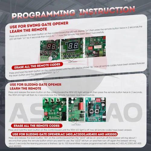Miniatura 5 de 1 para LM123 Aleko Gate Opener Remote 3-Years Garantía