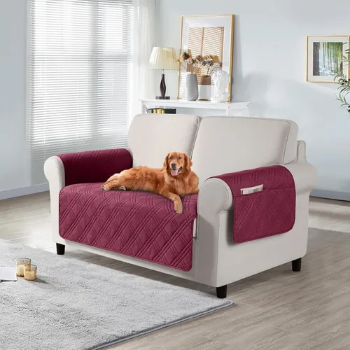 Miniatura 9 de TAOCOCO Fundas de sofá impermeables extragrandes para mascotas y perros con respaldo antideslizante, fundas para asientos de sofá con bolsillo