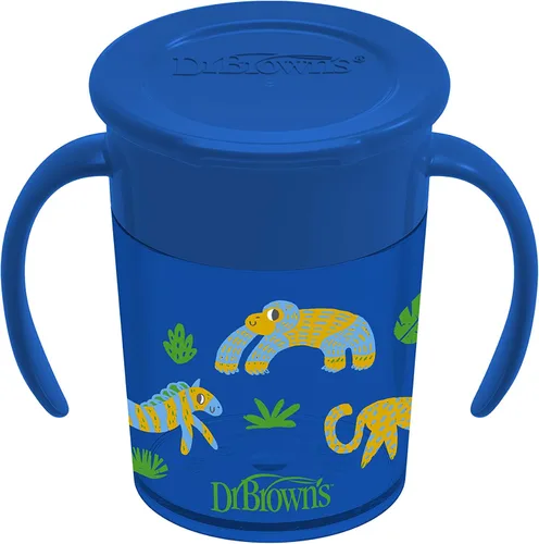 Miniatura 12 de Dr. Brown's Milestones™ Cheers360™ Taza, azul, de 7 oz (Paquete de 3)