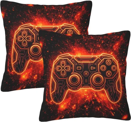 Perinsto Juego de 2 fundas de almohada decorativas para sofá, cama, decoración del hogar, 16 x 16 pulgadas