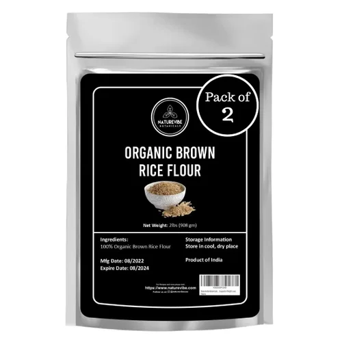 Miniatura 15 de Naturevibe Botanicals Harina de Teff marrón de 5 libras 100% grano entero y sin gluten Finamente molida, alta en fibra y proteína vegetal
