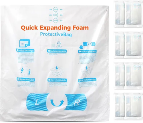 Miniatura 16 de 18" x 24" 8 PCS TONESPAC Instant Pack Quick Expanding Foam X-400 Bolsa de embalaje para embalaje y envío Paquete de 8
