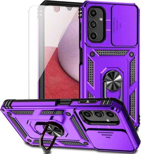Miniatura 10 de Funda para Samsung Galaxy A14 5G con cubierta deslizante para cámara y protector de pantalla HD [grado militar de 16 pies probada en caídas] Soporte