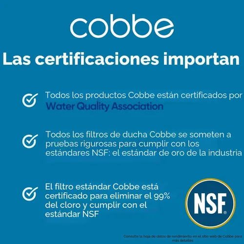 Miniatura 4 de Cobbe - Paquete de 2 filtros de repuesto para regadera de mano, filtros suavizante de agua para agua dura, eliminan el cloro, reducen la picazón