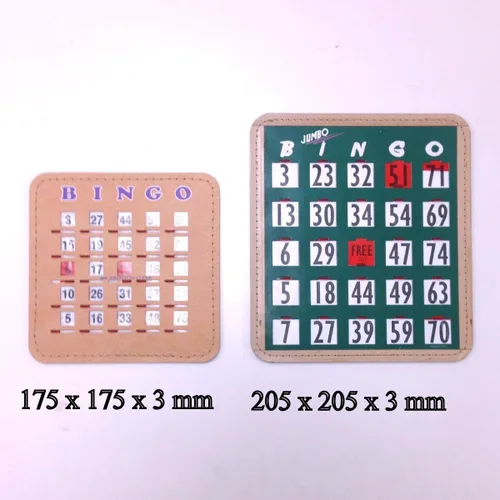 Miniatura 2 de Tarjetas de obturación para Bingo Tapp Collections™, 10 unidades Jumbo / Verde