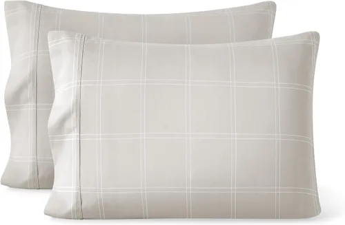 Miniatura 13 de Bare Home Juego de 2 fundas de almohada de microfibra de tamaño estándar, fundas de almohada refrescantes, doble cepillado, fácil cuidado, cierre