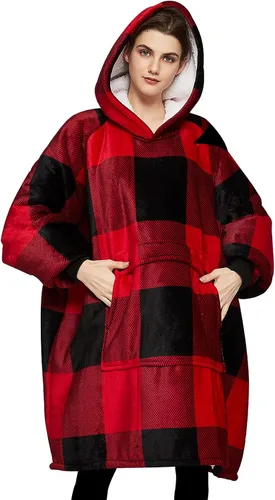 Miniatura 8 de KFUBUO Manta portátil con capucha de sherpa para niños, todos los patrones, sudadera de gran tamaño con bolsillo, regalos de cumpleaños para niñas