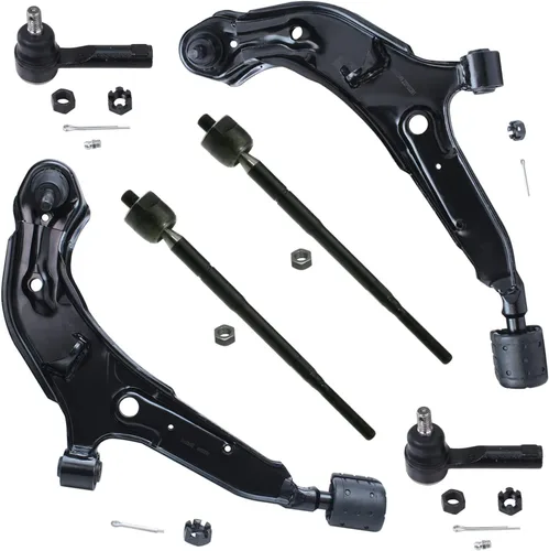 Miniatura 60 de Detroit Axle - Kit de brazos de control de extremo delantero 4WD para Ford 04-08 F-150, 06-08 Lincoln Mark LT, 4 extremos de barra de acoplamiento