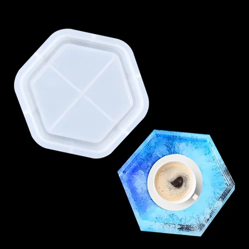 Miniatura 14 de Rolin Roly Molde de resina para bandeja redonda pequeña, moldes de silicona para platos pequeños, bandejas de epoxi, molde de fundición, molde