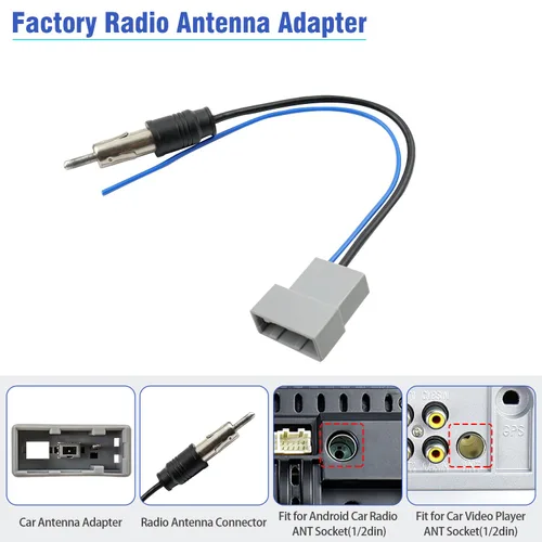 Miniatura 4 de Juego de Adaptador de Antena de Cable de 20 Pines para Radio de Nissan Compatible con Altima Versa Sentra Frontier Xterra Titan Leaf Juke Pathfinder