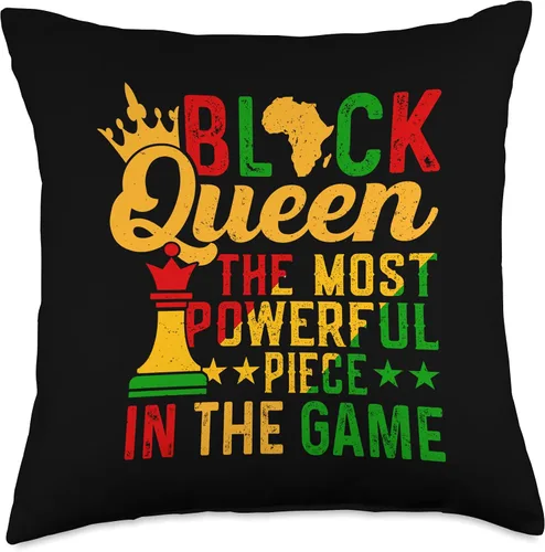 Miniatura 4 de Black Queen The Most Powerful Piece The Game Black History Throw Pillow
