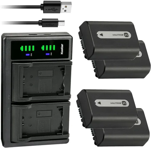 Miniatura 7 de Kastar NP-FH50 LTD2 USB Battery Charger Replacement for Sony DCR-SR36, DCR-SR37, DCR-SR38, DCR-SR40, DCR-SR42, DCR-SR45, DCR-SR46, DCR-SR47