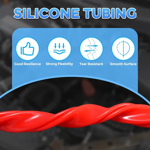 Miniatura 3 de Tubo de silicona de 1/4" de diámetro interno x 3/8" de diámetro externo, tubo de silicio puro de alta temperatura