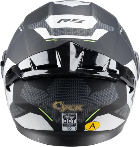 Miniatura 11 de Casco integral para hombres y mujeres adultos con protector solar ahumado Tonto Negro Racing