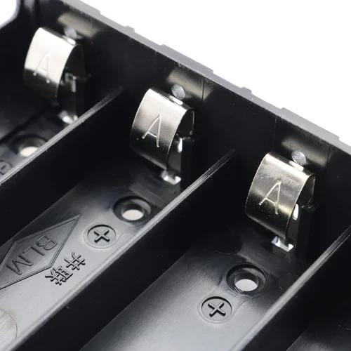 Miniatura 3 de Paquete de 4 soportes de batería 18650 4 ranuras x 3.7V caja de almacenamiento de batería DIY baterías clip caja con pin