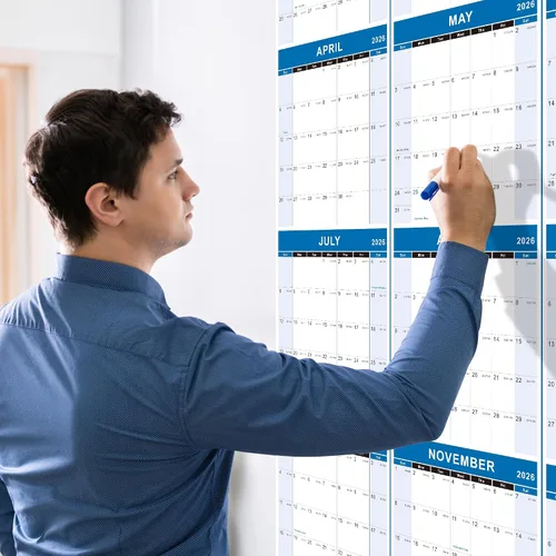 Miniatura 7 de Vibrant Focus Calendario de Pared Anual 2026 - calendario anual 2026, Calendario de Pared Anual 2026 y Planificador con Papel Grueso, Enero 2026