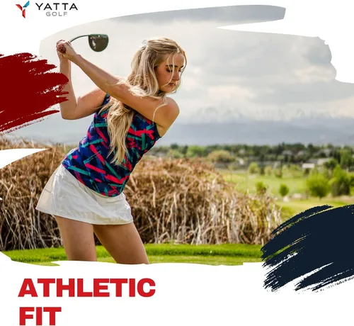 Miniatura 42 de YATTA GOLF Polo de golf sin mangas para mujer, absorbe la humedad, cuello en V, para golf, entrenamiento, golf