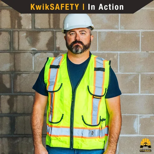 Miniatura 7 de KwikSafety - Charlotte, NC - GODFATHER Safety Vest [CUSHIONED COLLAR + TABLET POCKET] ANSI OSHA