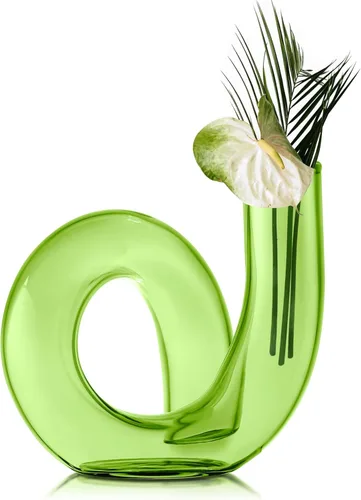 Miniatura 11 de Joeyan Jarrón pequeño de cristal negro hecho a mano, florero decorativo geométrico de cristal para centros de mesa modernos del hogar, sala