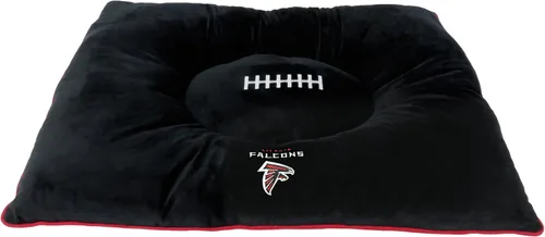 Miniatura 6 de NFL PET Bed - Cama de almohada de felpa suave y acogedora de Arizona Cardinals. Cama de fútbol para perros. Cama de colchón deportivo cálido