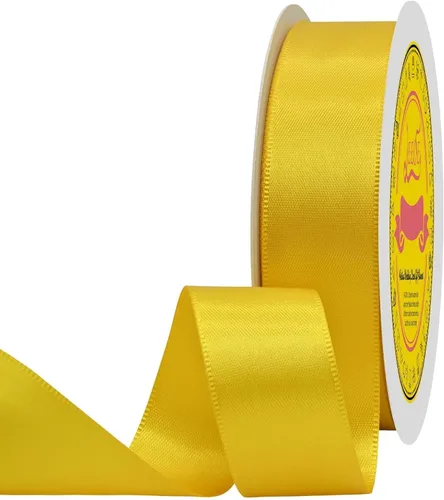 Miniatura 125 de Cinta de satén blanca antigua de doble cara de 1-1/2 pulgadas x 50 yardas, cinta de poliéster para envolver regalos, día de San Valentín, bodas