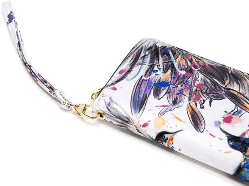 Miniatura 216 de Cartera de mano para mujer, estilo bohemio, con RFID, elegante, espaciosa con correa para viajes, capacidad para tarjetas, teléfono, dinero