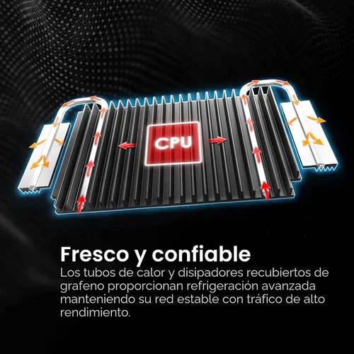 Miniatura 5 de MSI Radix AXE6600 WiFi 6E Router de Juego Tri-Band, AI QoS, RGB, procesador Quad-Core de 1.8GHz, MU-MIMO, inalámbrico Gigabit de tres bandas, 8
