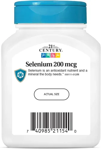 Miniatura 5 de 21st Century Selenio Cápsulas de 200 mcg, 60 unidades (paquete de 2)