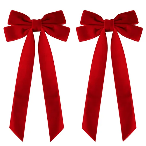 Miniatura 9 de 2 piezas de broches de cinta de terciopelo con lazos de pelo marrones, broches grandes de cocodrilo de otoño, accesorios para el cabello