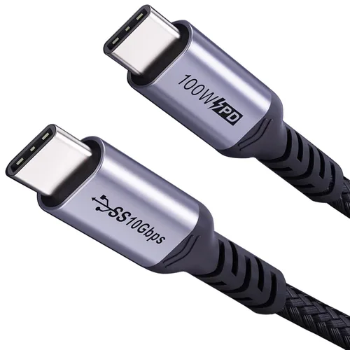 Miniatura 12 de Paquete de 2 cables USB 4 de 1 pie, cable USB C a USB C de 240 W, transferencia de datos de alta velocidad de 40 Gbps y salida de video de pantalla