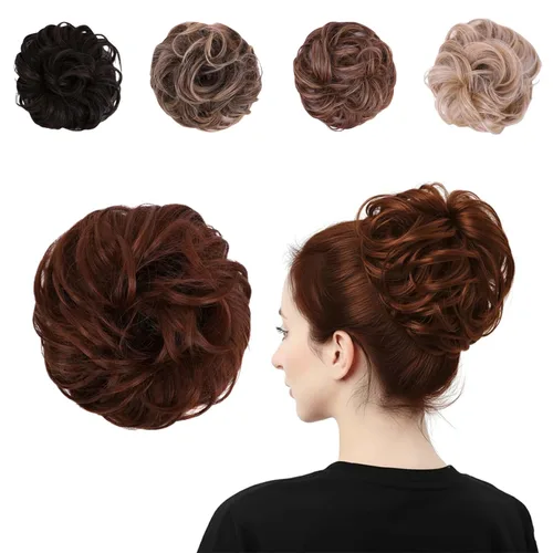 Miniatura 13 de Juvabun Messy Bun 2.0 - Extensión de cabello de moño desordenado de color gris claro, suave y ligero, para mujer, uso diario Gris claro 2.0